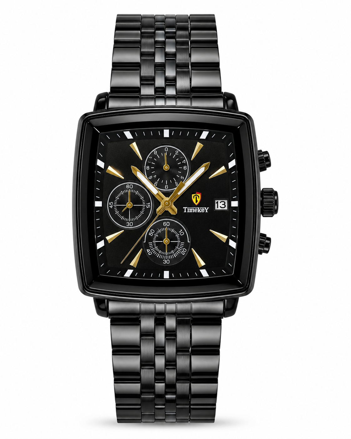 Timekey Square Chain Chronograph Watch