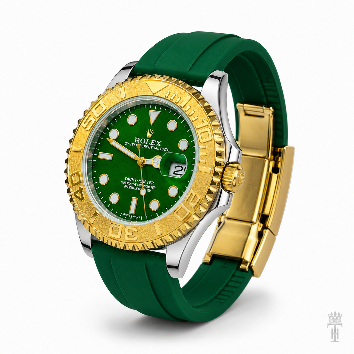 Green Gold Dial Yatchmaster Watch
