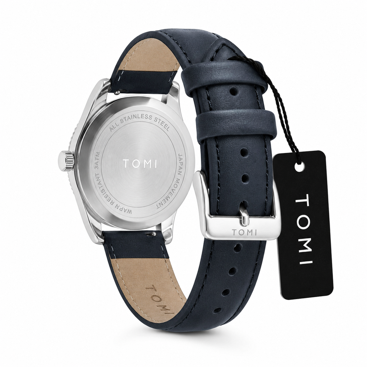 Tomi Navy Silver Jaguar Dial Waterproof