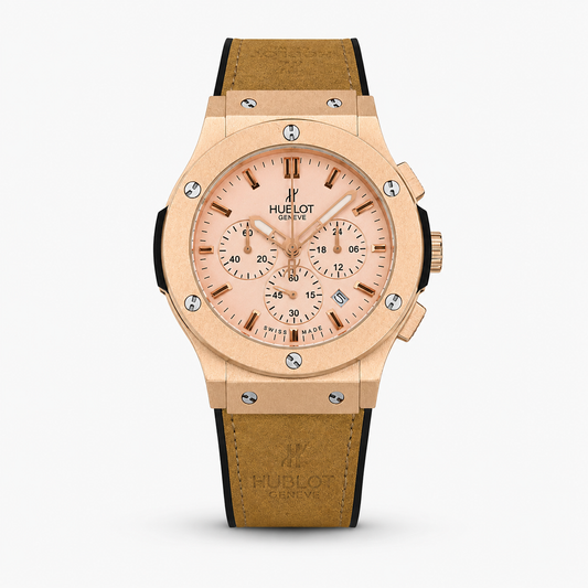Brown Rose Gold Chronograph Dial Hubl*t Watch