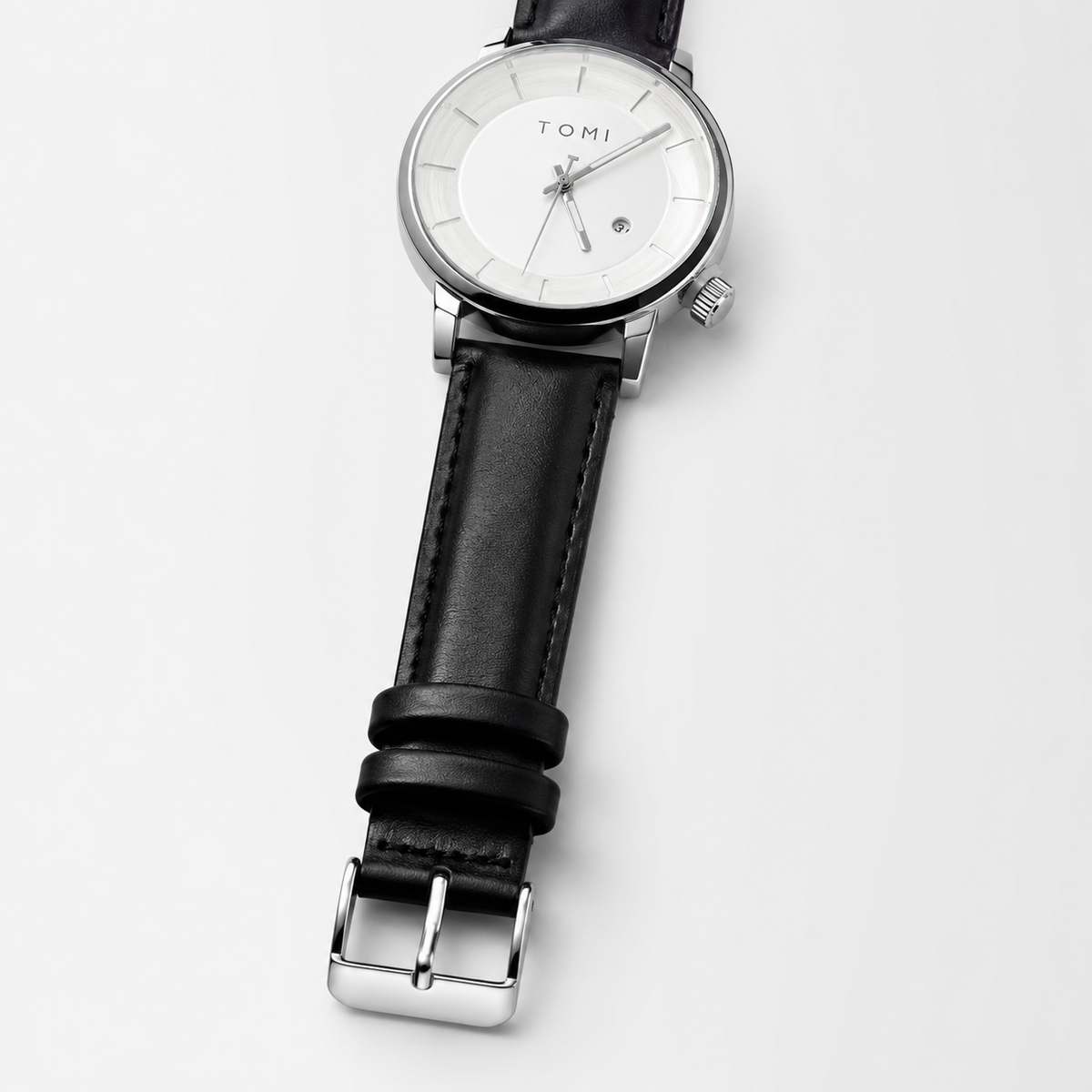 Tomi Black Silver Galaxy Dial Watch