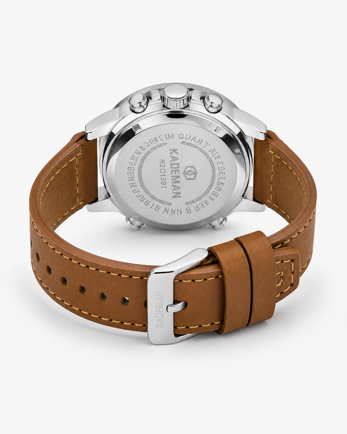 Kademan Brown Silver Digital Watch