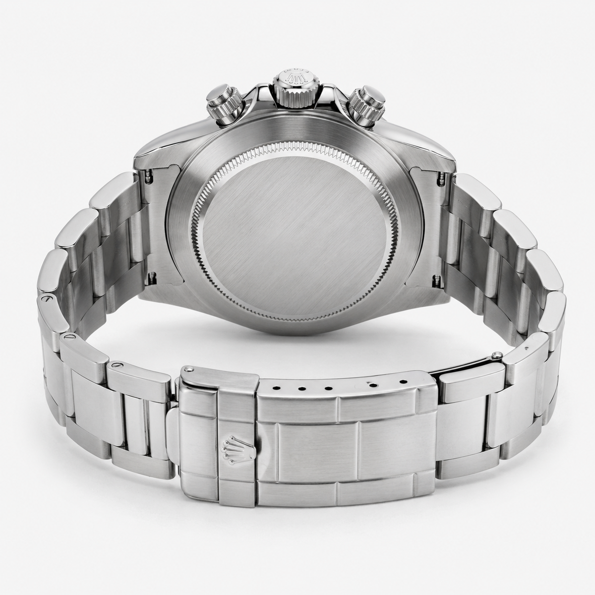 Silver Chocolate Daytona Chronograph Chain Strap Master Clone Watch