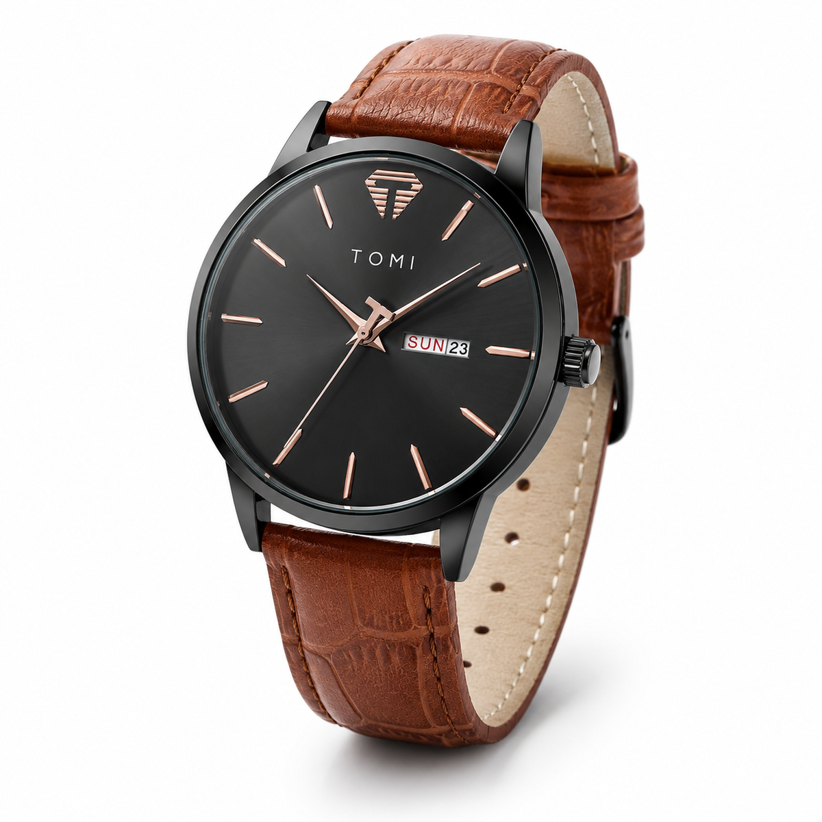 Tomi Day Date Brown Black Watch