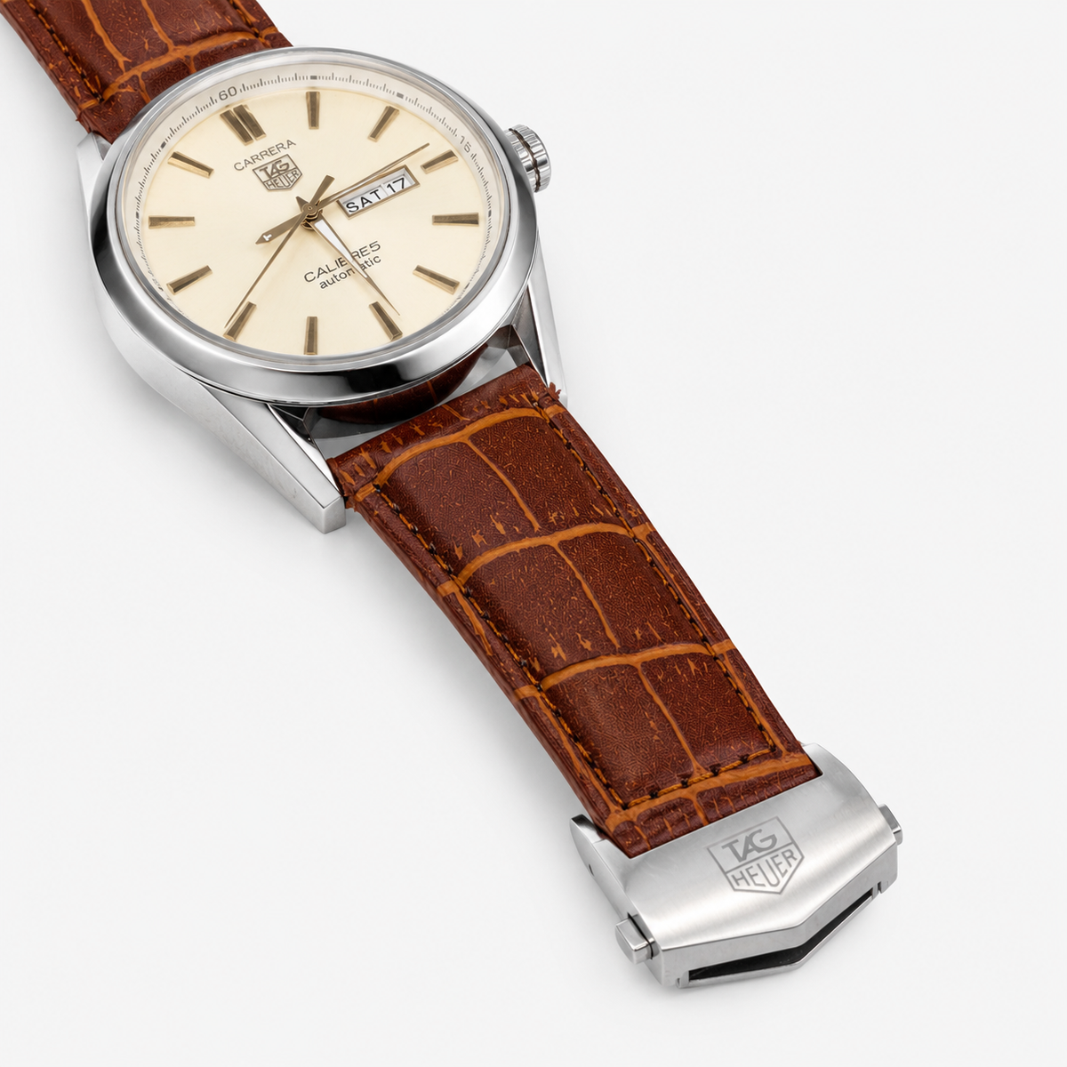 Brown Carrera Day Date Elite Dial Watch