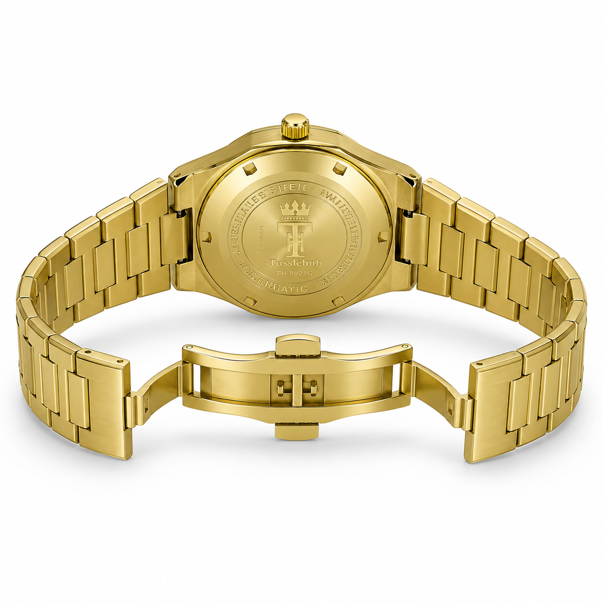 All Gold Skeleton Chain Strap PP watch