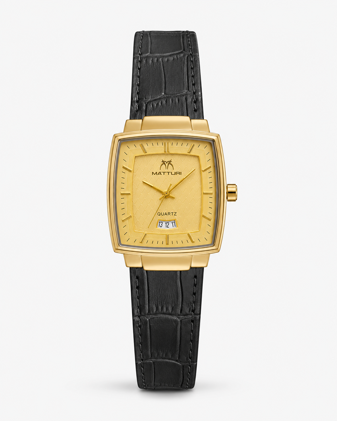 The Sovereign Tonneau | Executive Leather Strap Watch