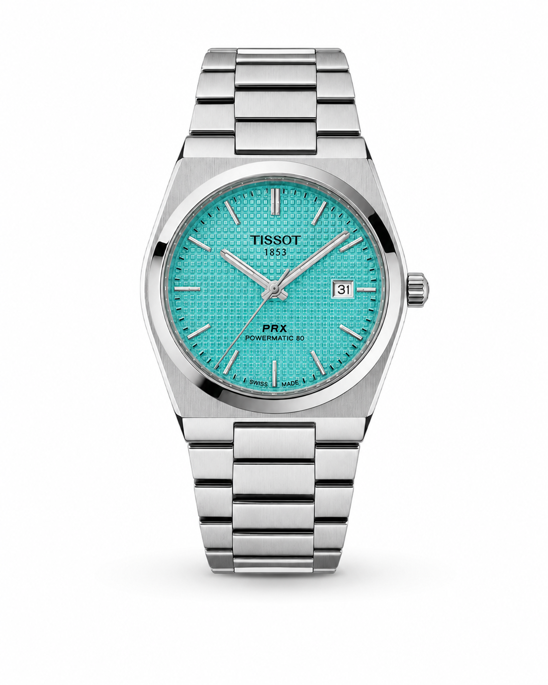 Tissot PRX Silver Black Dial Quartz Watch