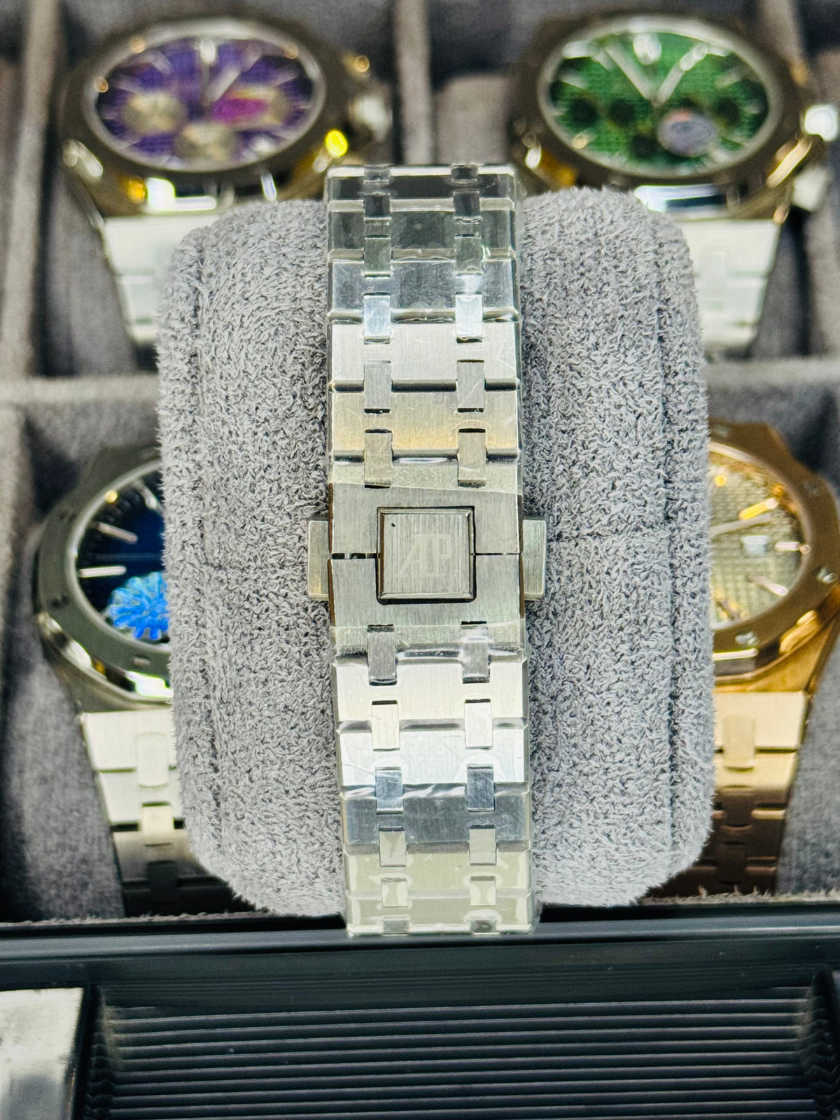 AP Super Clone Silver White Waffle Royal Oak Watch