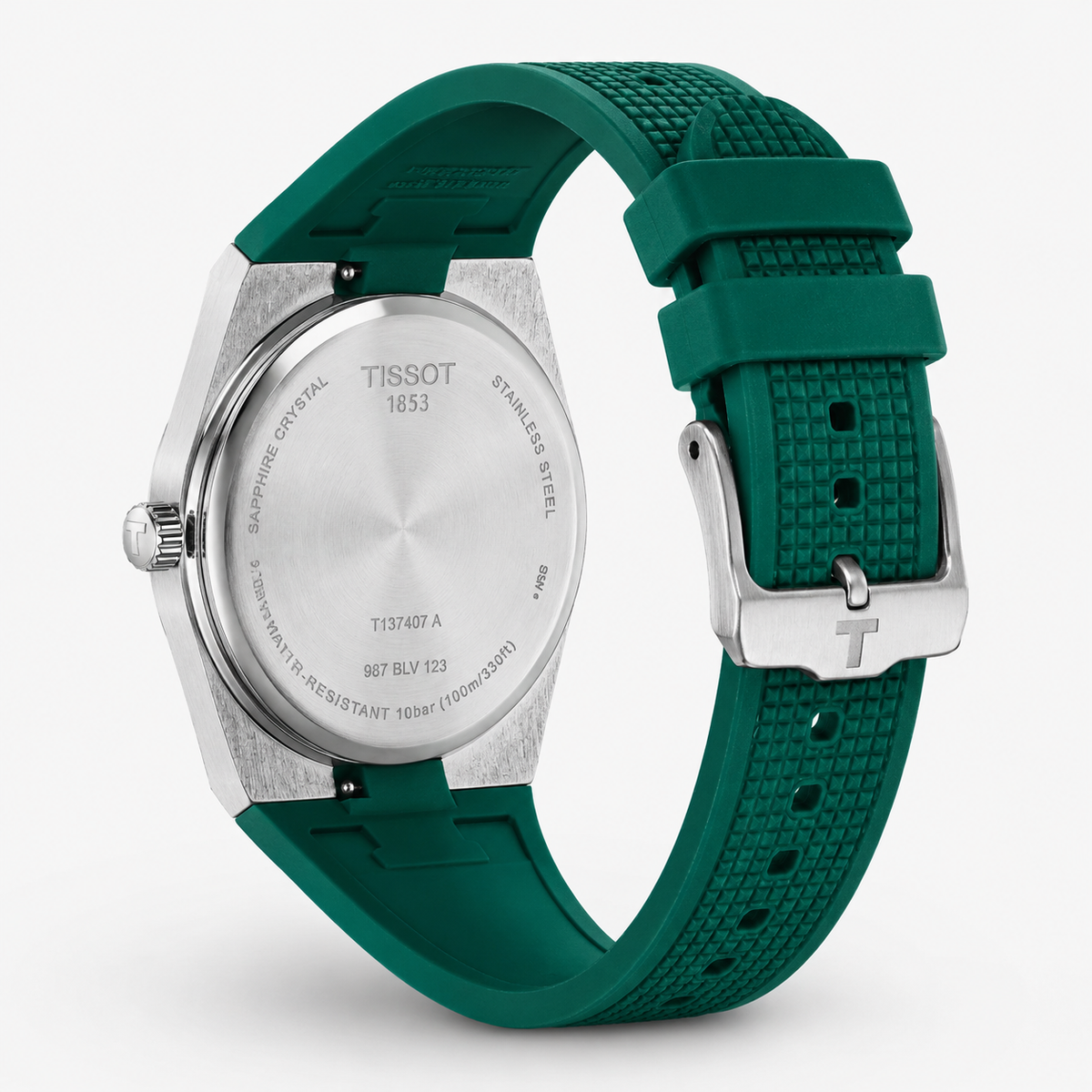 Green Silver PRX Silicon Strap Watch
