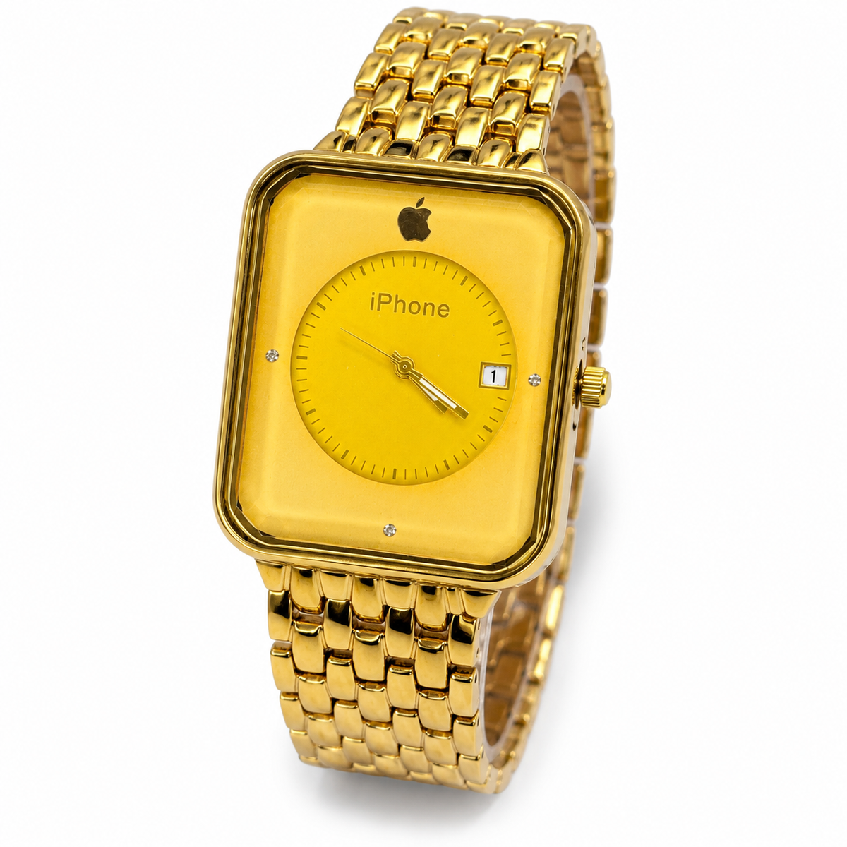 All Gold Apple Seamer Platinum Watch