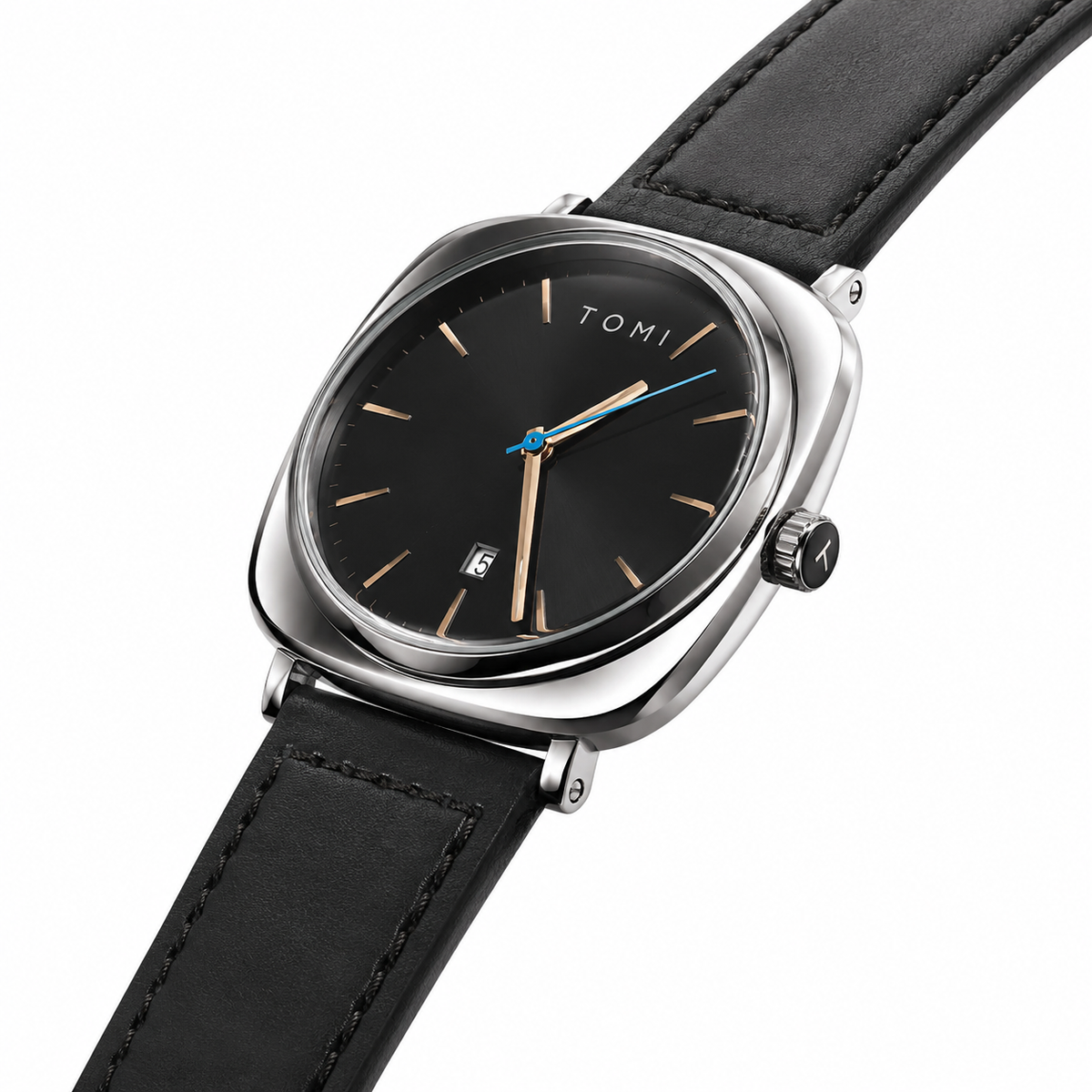 Tomi Black Silver Business Class Watch