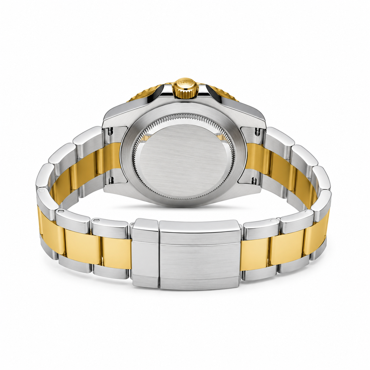 Two Tone Black Chain Yatchmaster Watch