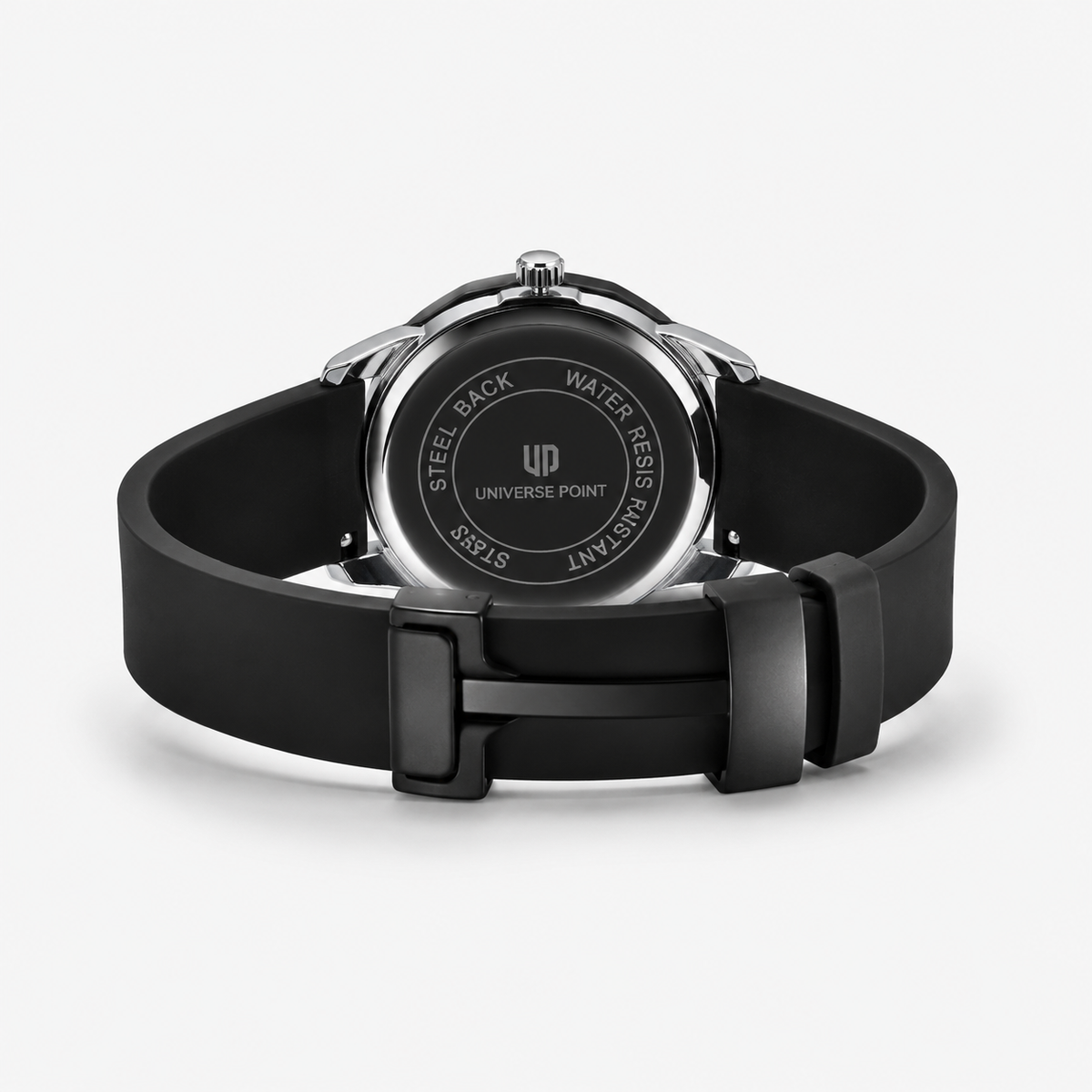 All Black Universe Octa Magnet Strap Watch