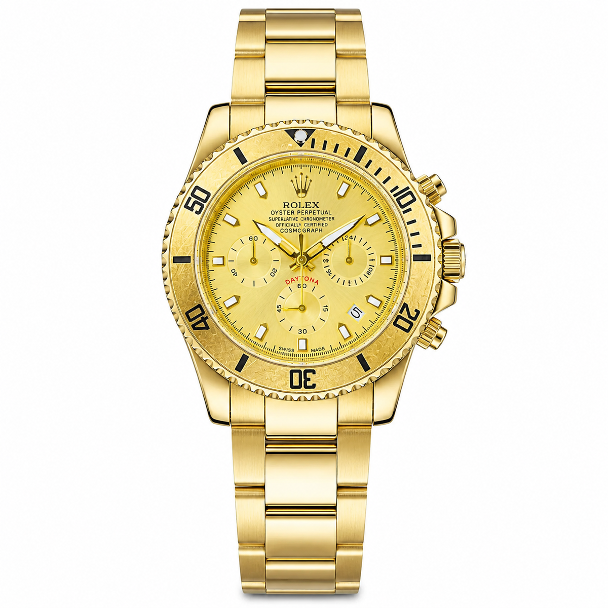 All Gold Daytona Chronograph Watch