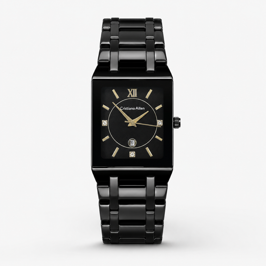 Cristiano Aillen All Black Square Watch