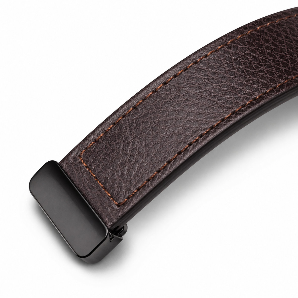 Tomi Coffee Grey Leather Magnetic Strap Watch