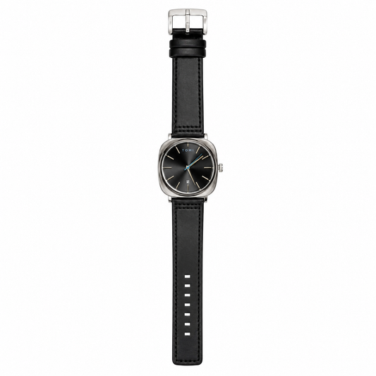 Tomi Black Silver Business Class Watch