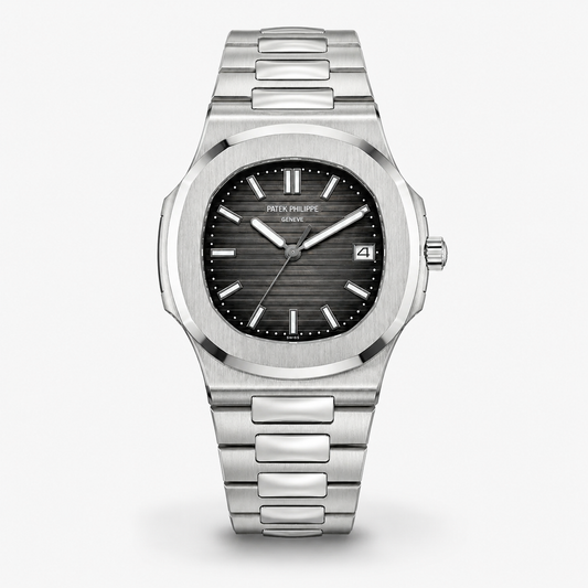 Silver Grey Automatic Nautilus Super Clone Watch
