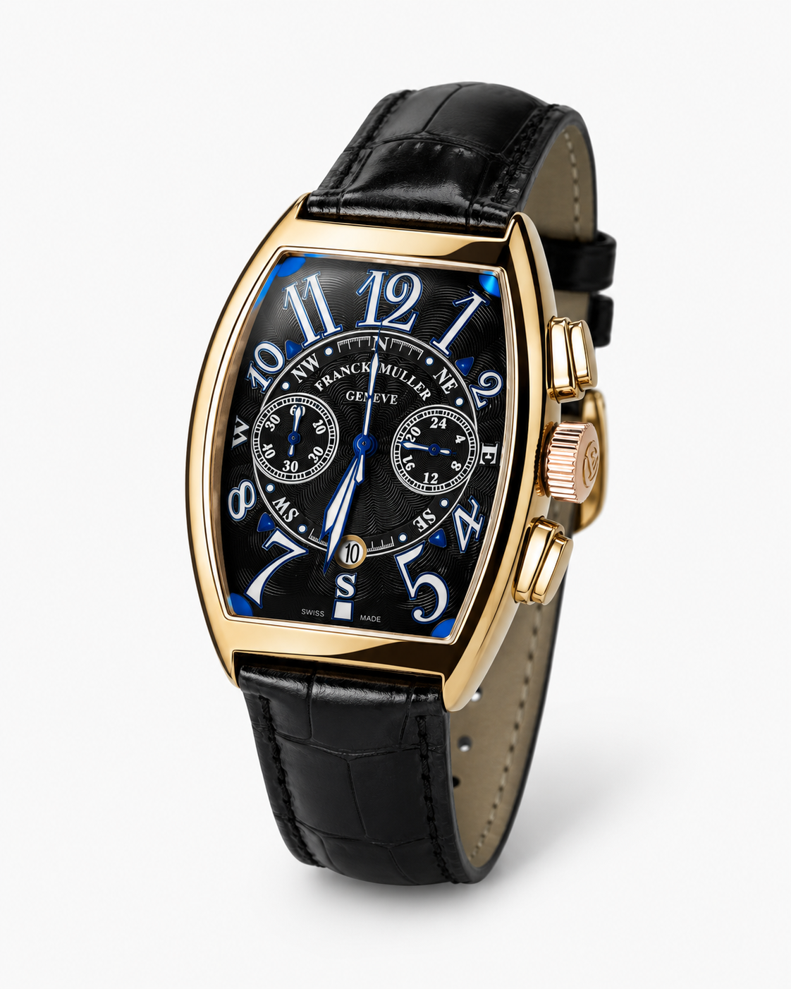Frank Muller Black Copper Chronograph Dial Watch
