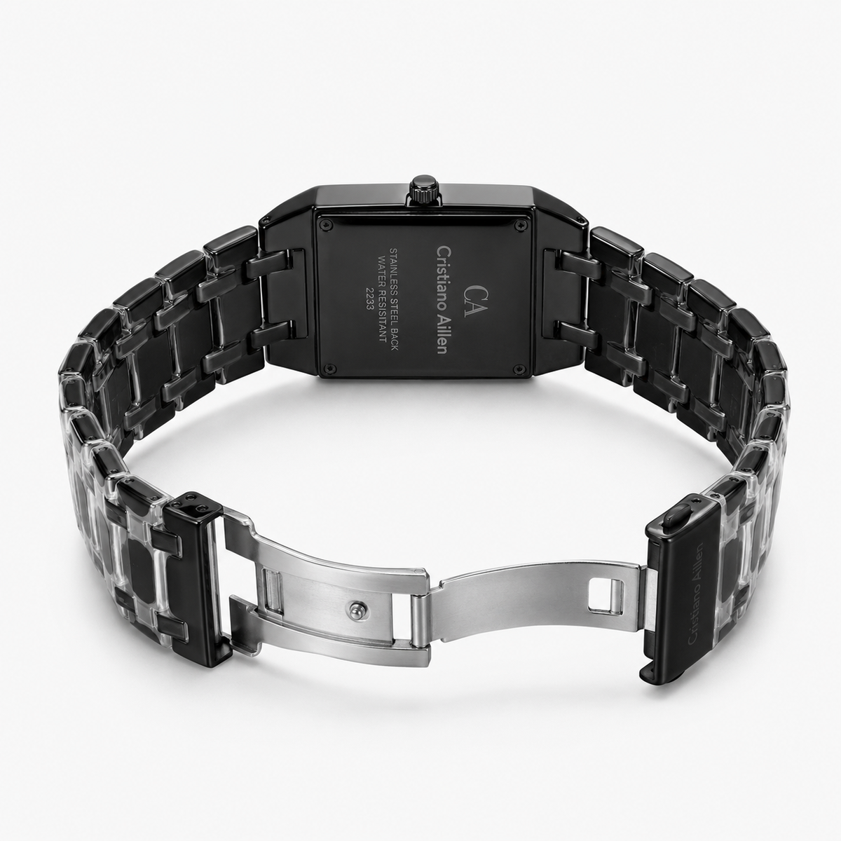 Cristiano Aillen All Black Square Watch