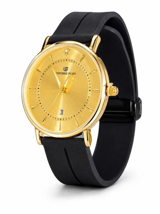 Black All Gold Slim Balloon Universe Point Watch