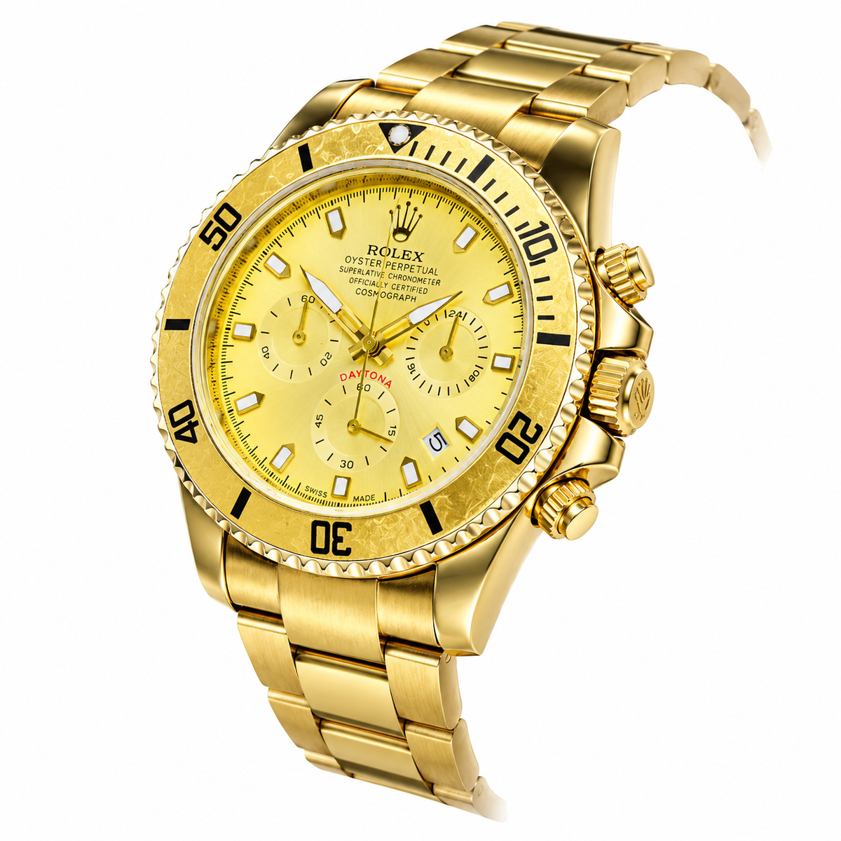 All Gold Daytona Chronograph Watch