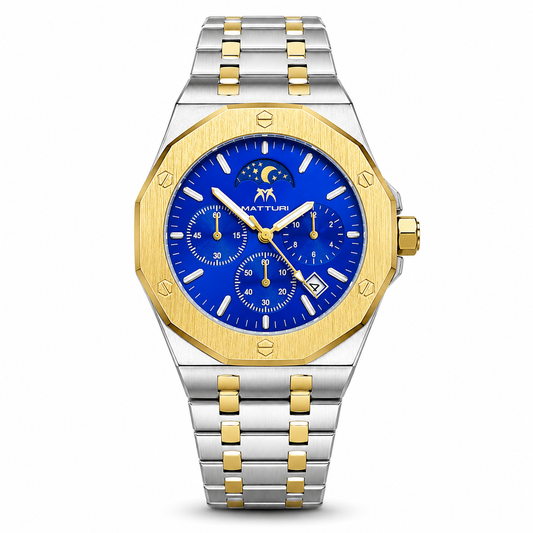 Royal Oak Two Tone Sapphire Chronograph Waterproof Watch