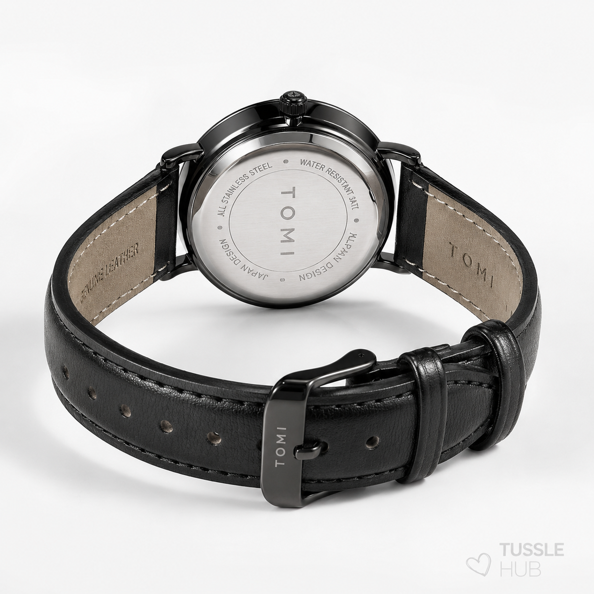 Tomi Mentor All Black Day Date Watch