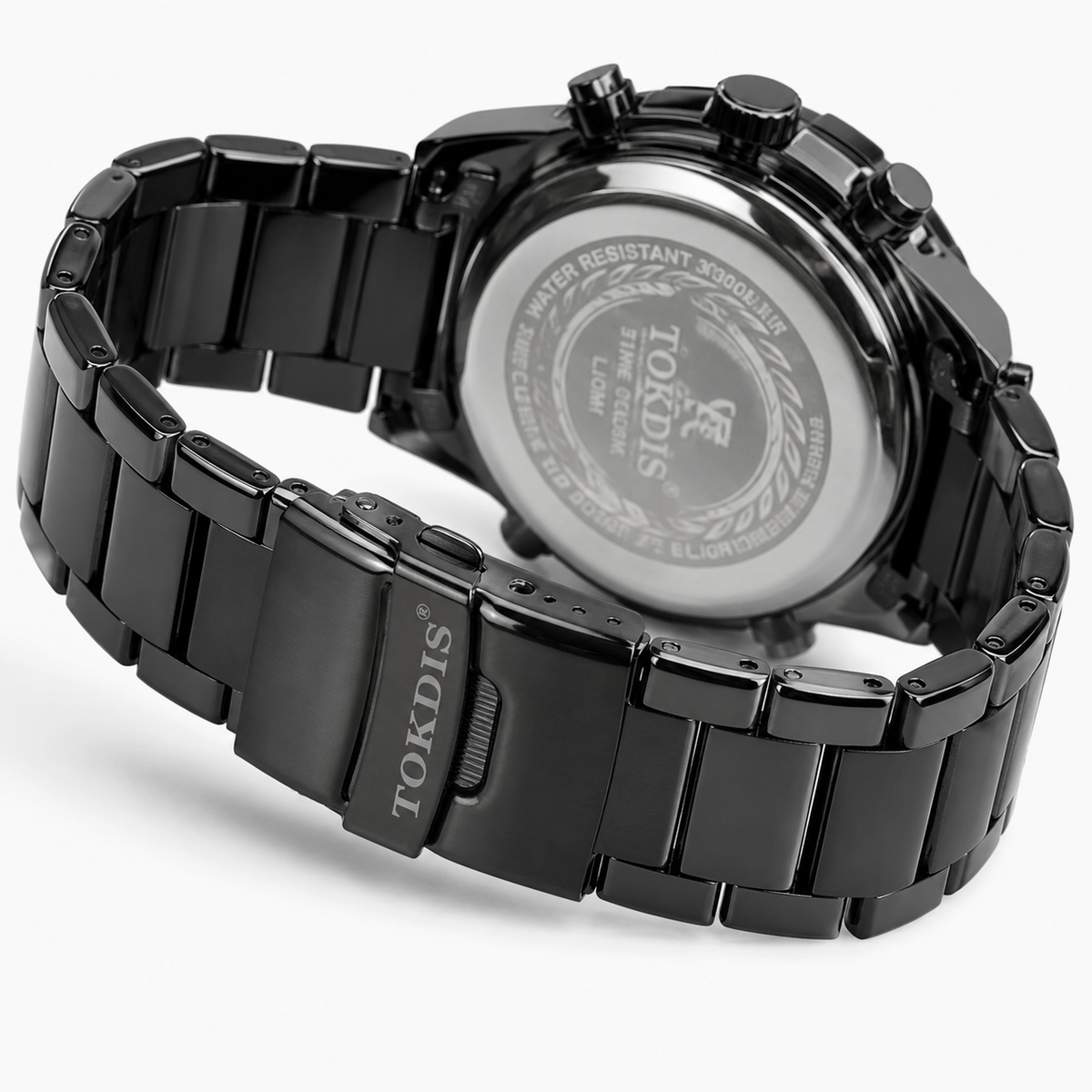 Black Metal Digital Analogue Tokdis Watch