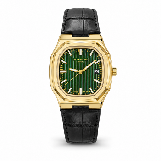 Heritage Ellipse Black Strap Dress Watch