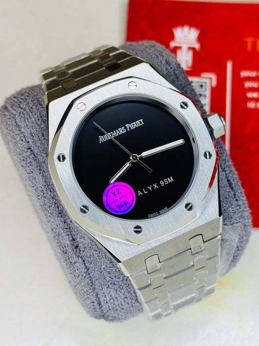 AP Super Clone Silver Black Royal Oak Watch
