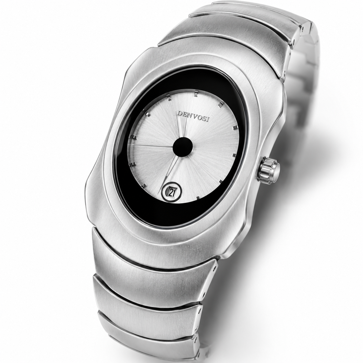 Silver White Matrix Watch