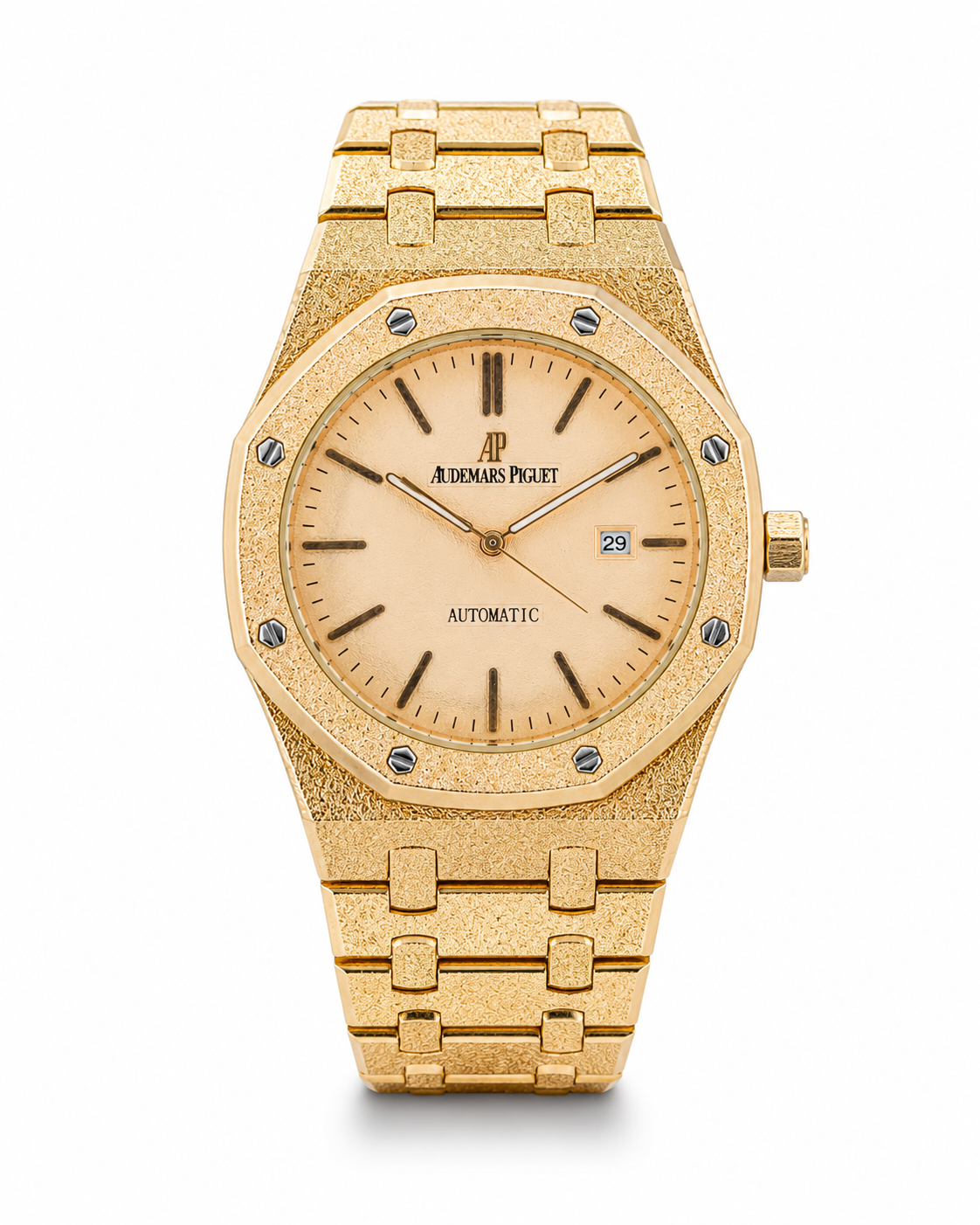 Frosted Rose Gold AP Watch