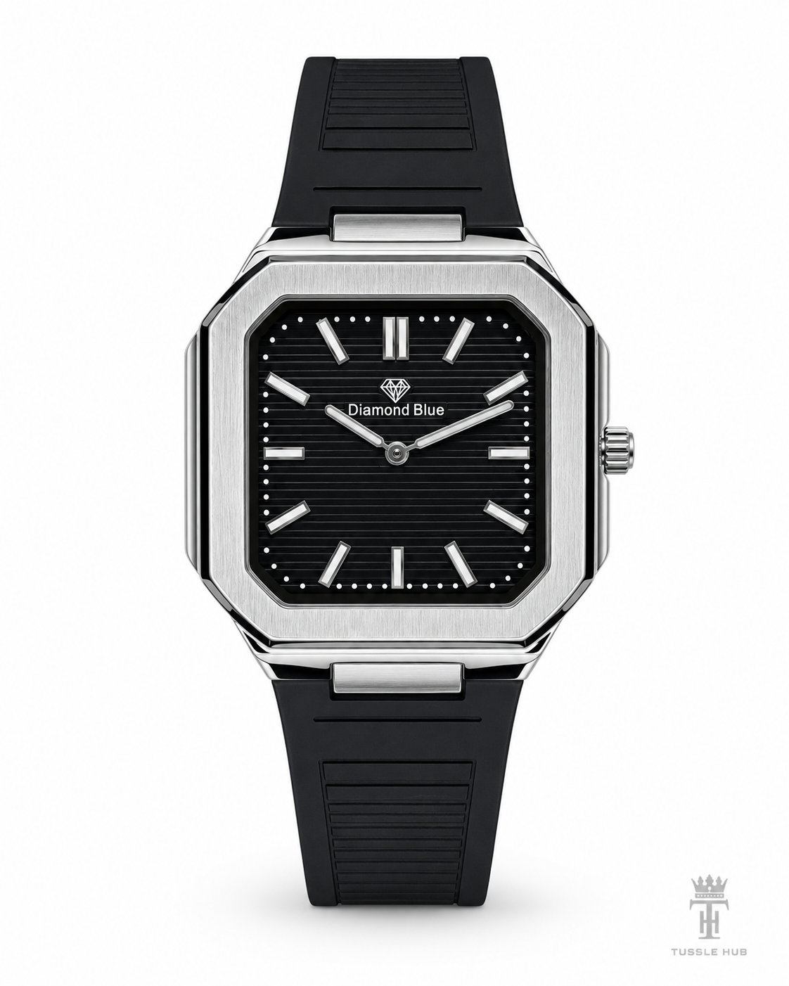 Black Silver Old Money Magnet Strap Watch