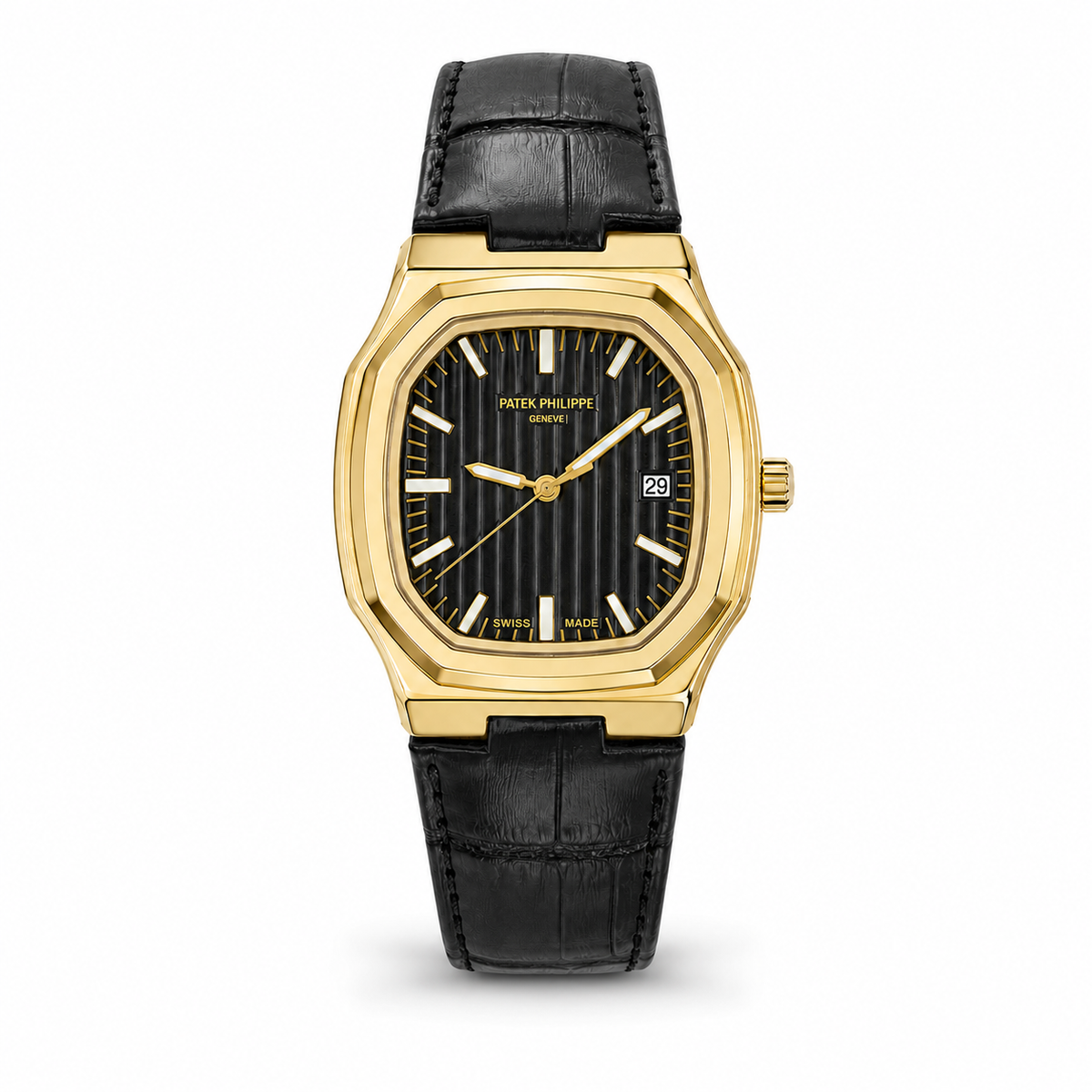 Heritage Ellipse Black Strap Dress Watch