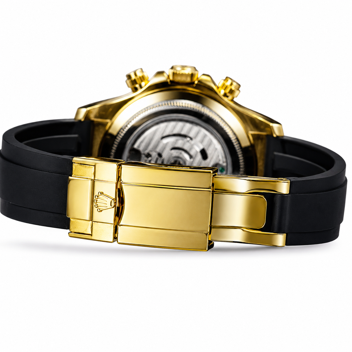 Skeleton Daytona Gold Black Watch