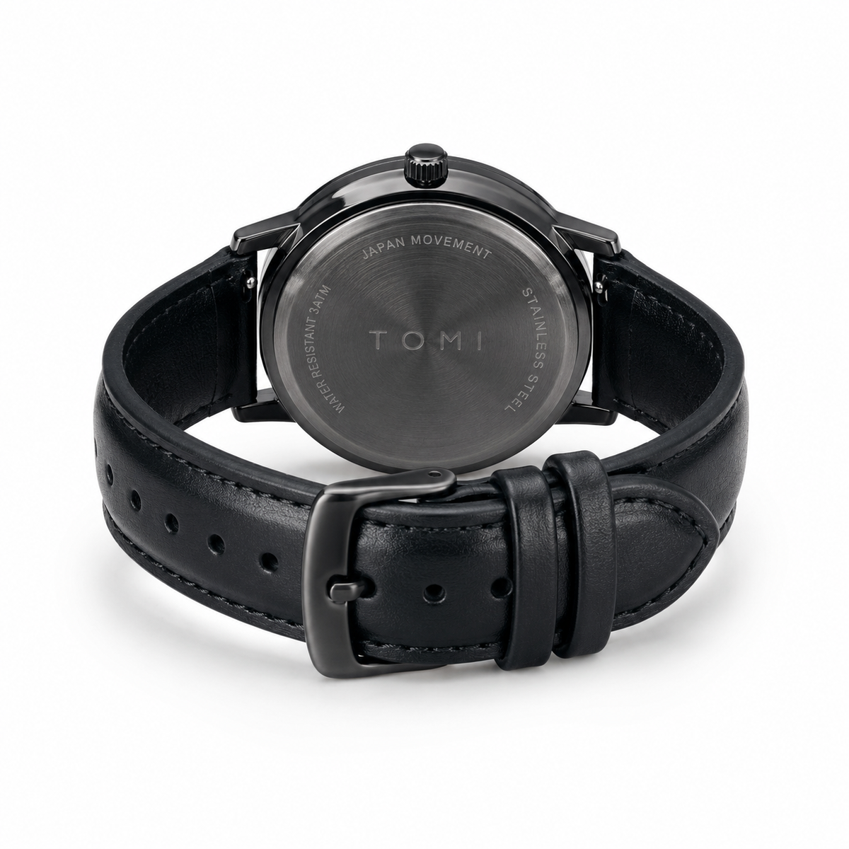 Tomi All Black Galaxy Dial Watch