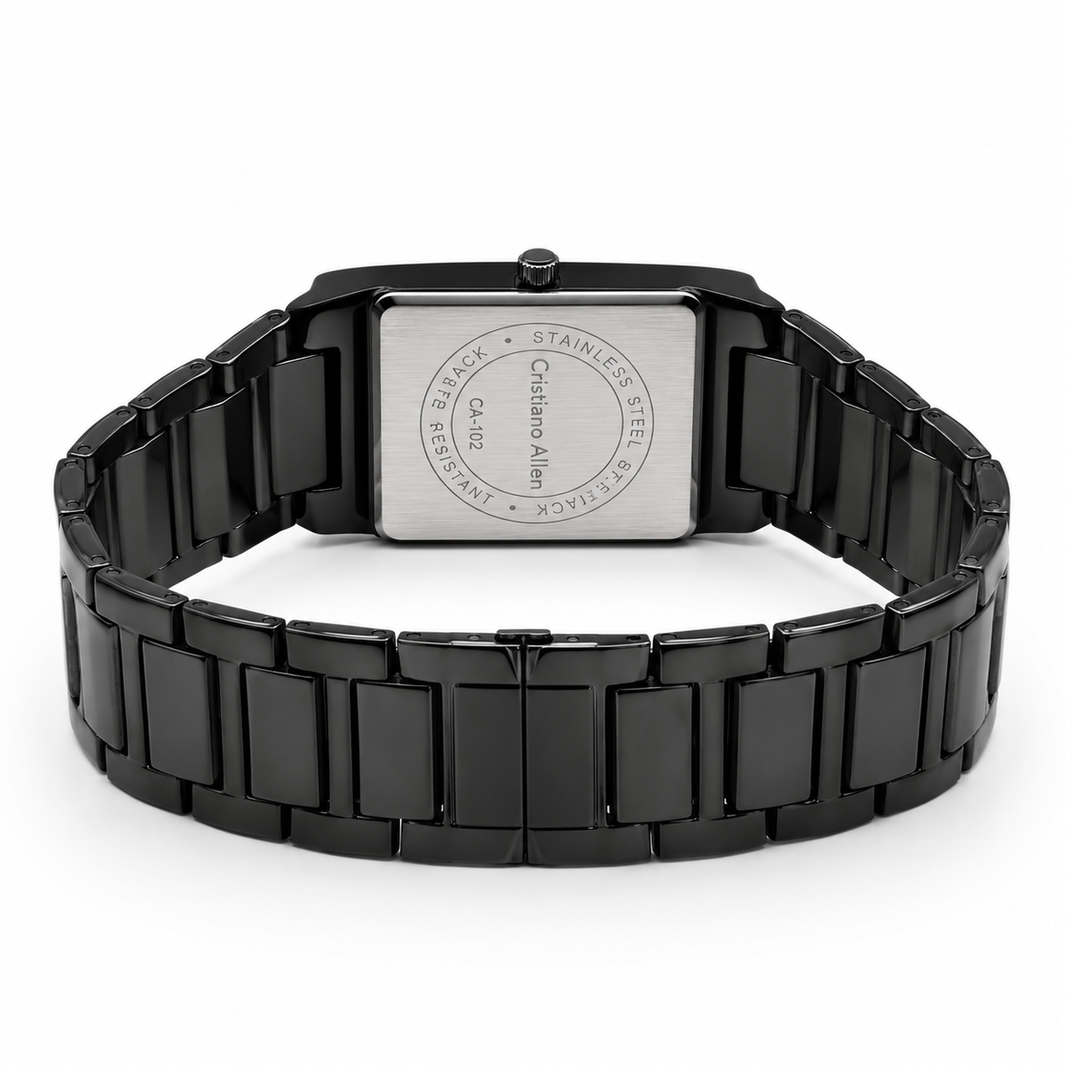 Cristiano Aillen Black Sapphire Square Watch
