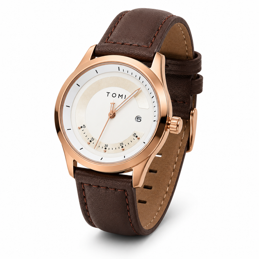 Tomi Coffee Gold Royal Dial Watch