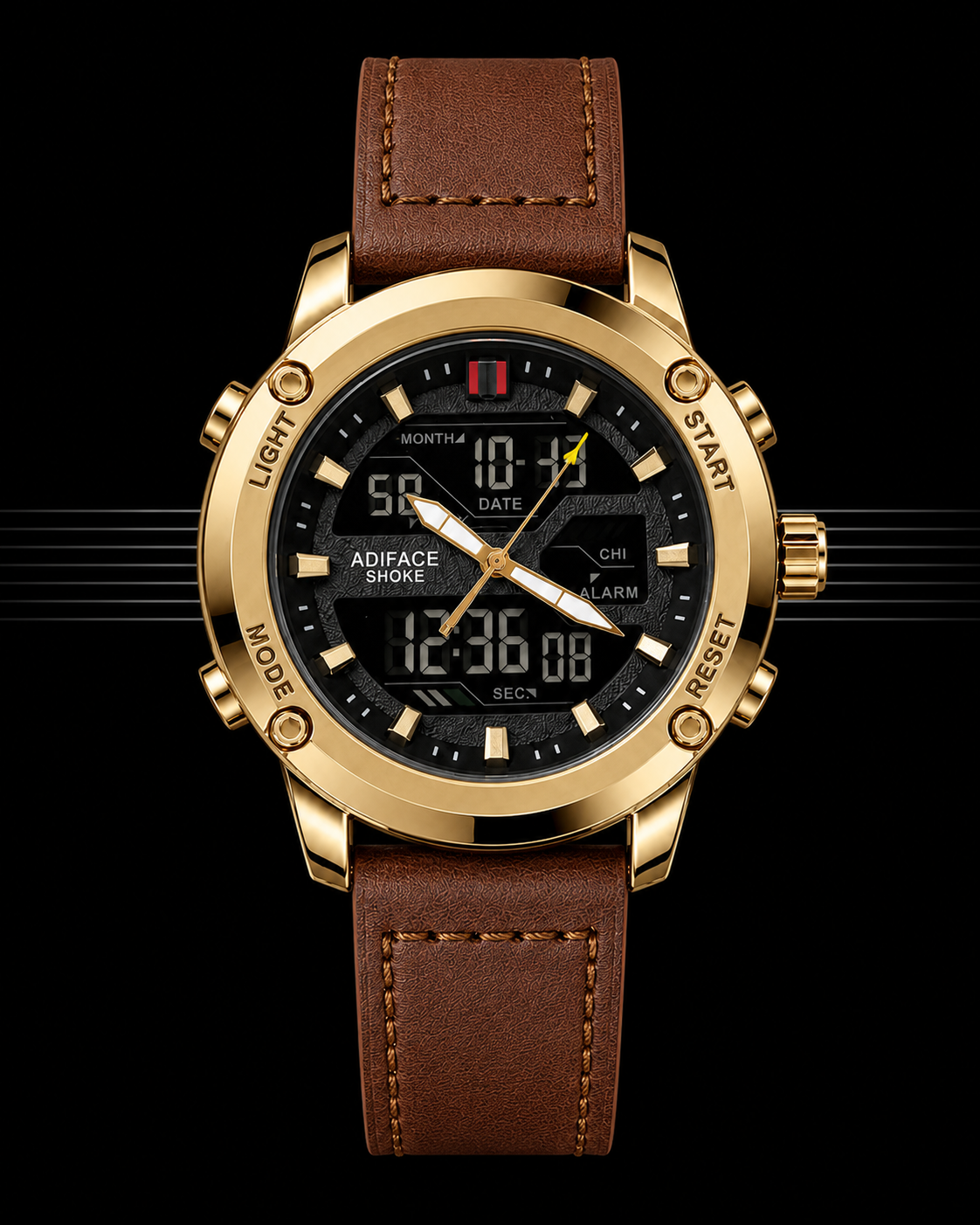 The Adiface Shoke Dual Time Watch