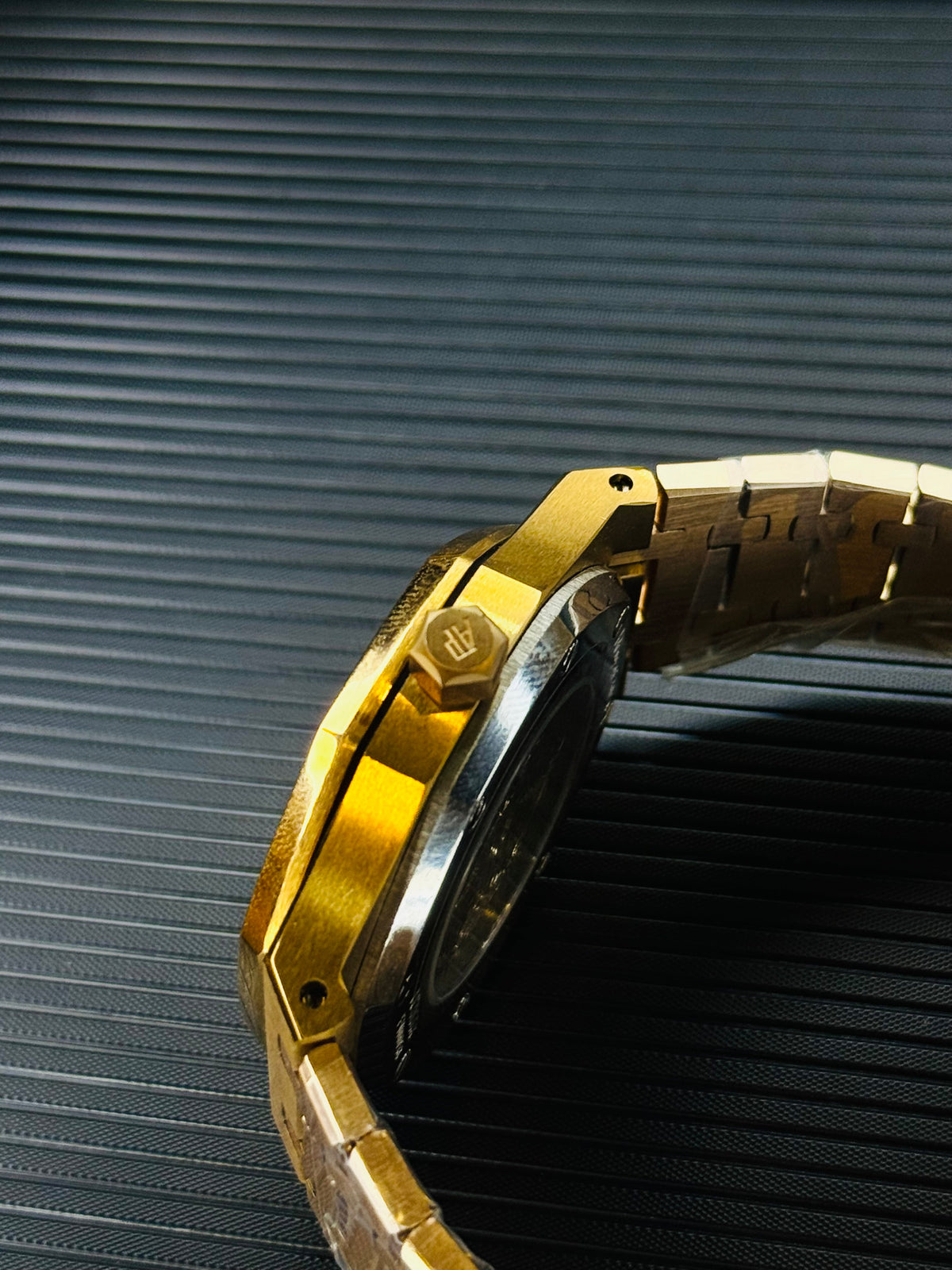 Copper Black Automatic Skeleton Dial Super Clone Watch