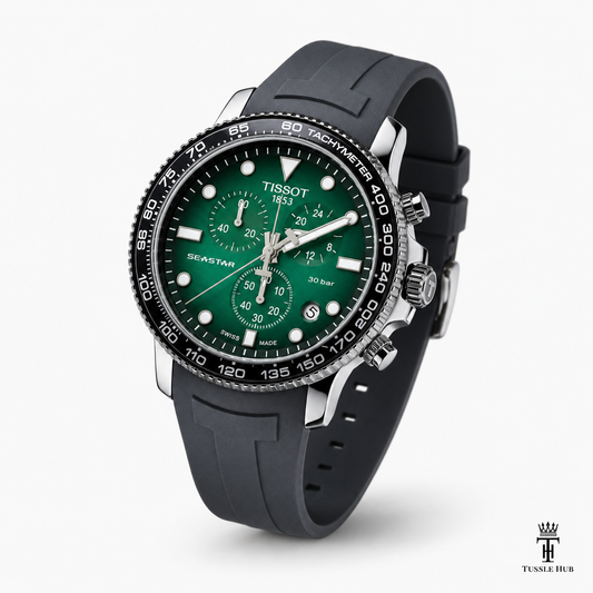 Black Emerald Tissot Sea Star Chronograph Watch