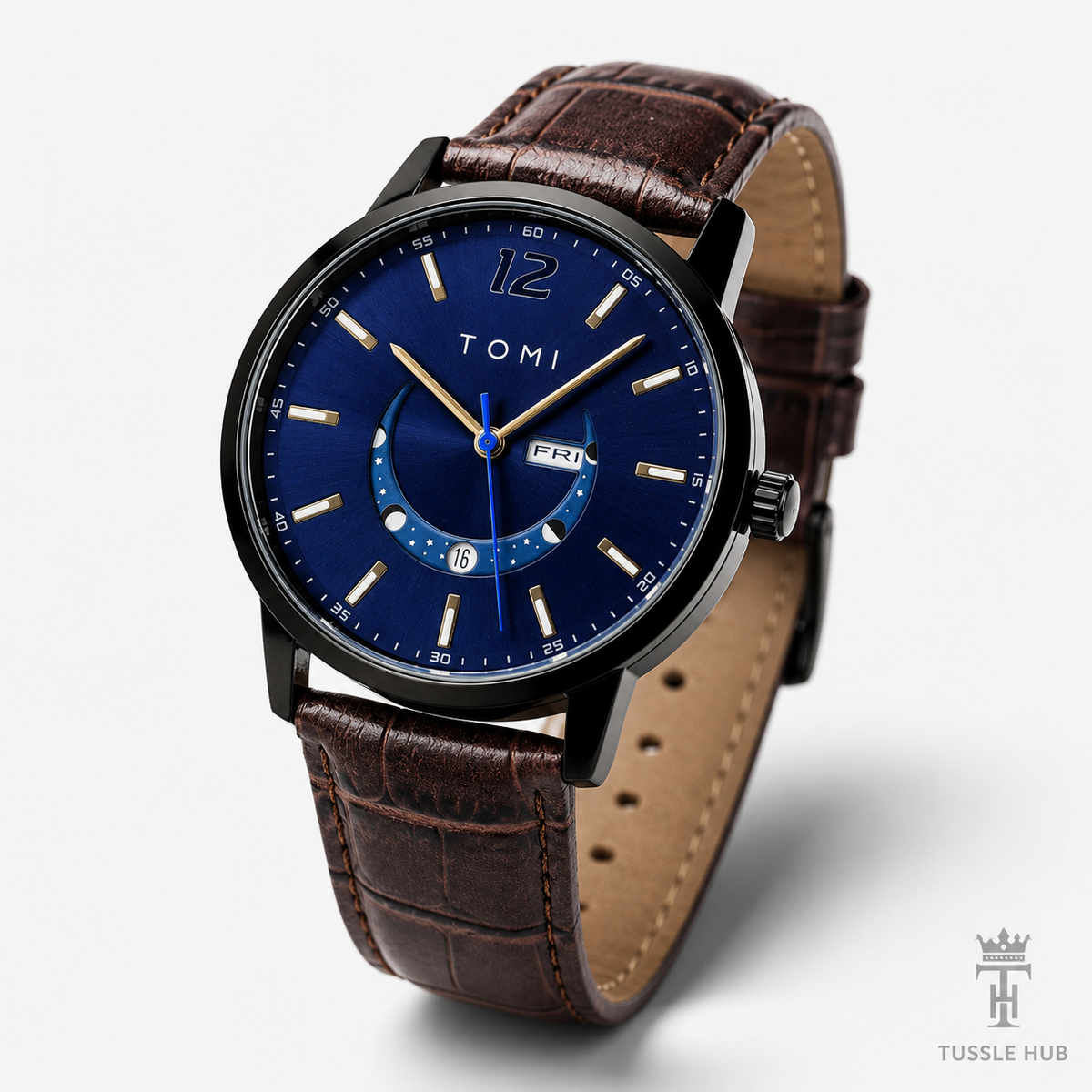 Brown Sapphire Tomi Crescent Watch