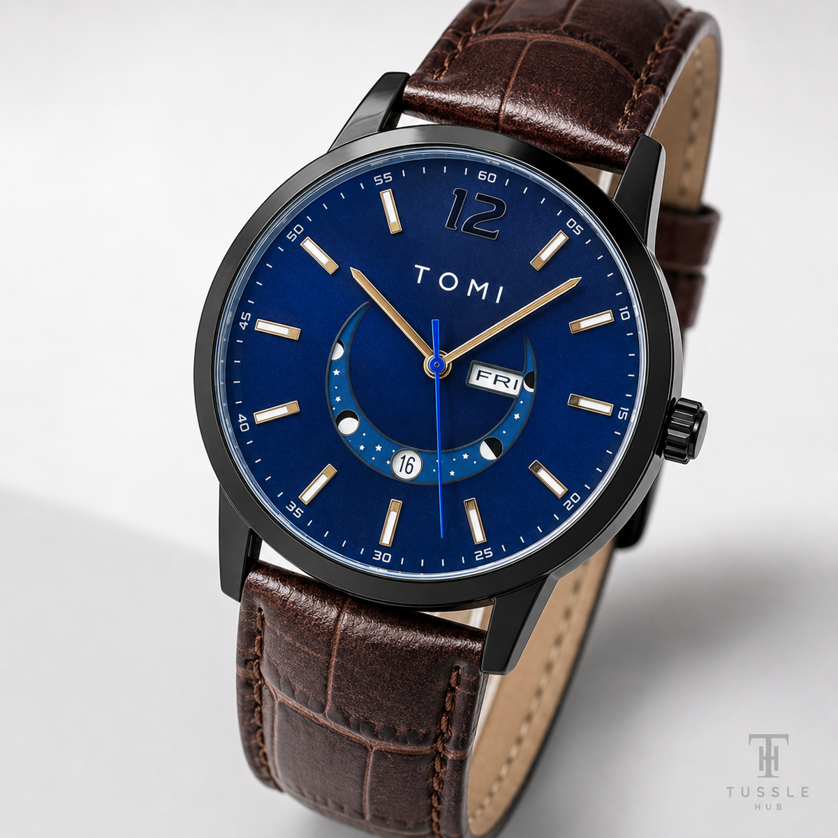 Brown Sapphire Tomi Crescent Watch