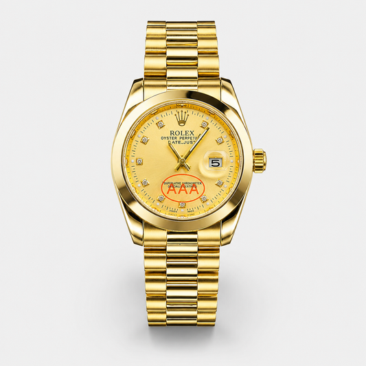 All Gold Plain Bezel Date Just Watch