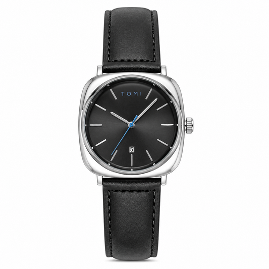 Tomi Black Silver Business Class Watch