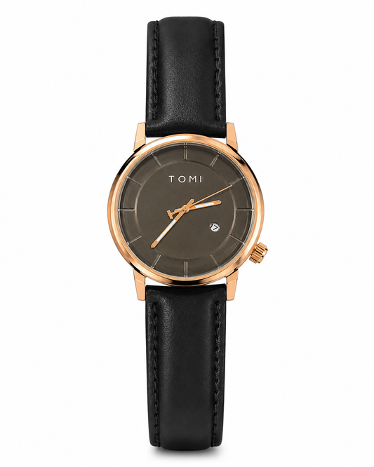 Tomi Gold Black Galaxy Watch
